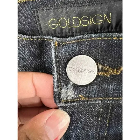 Goldsign Womens Jeans Dark Wash Size 26 - Picture 3 of 5